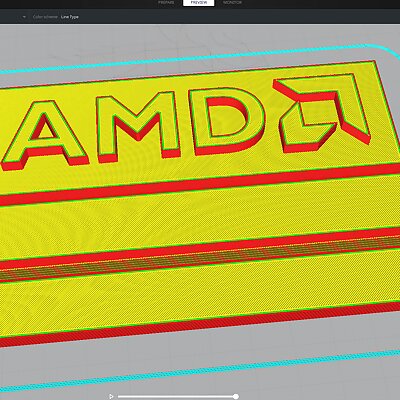 AMD Logo with Stand