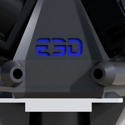 Delta effector for E3D Revo micro with autolevel mount opt
