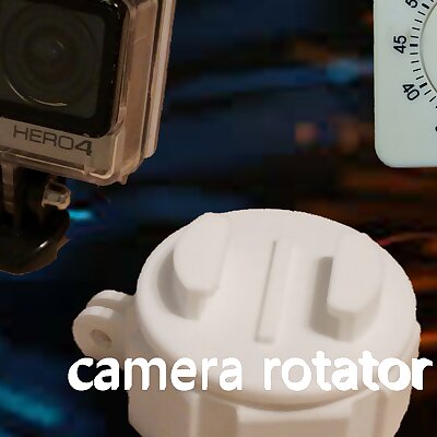 rotating camera holder made of kitchen timer gopro