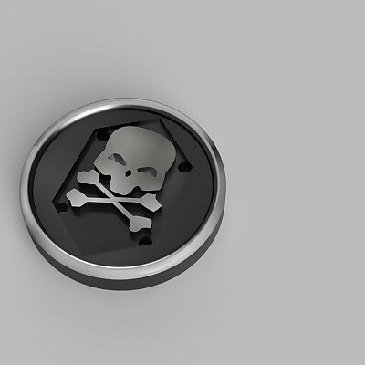 Skull and Crossbones Button