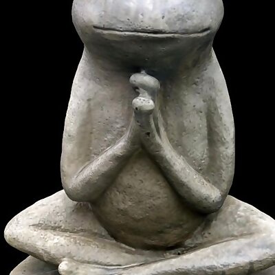 Praying Frog Statue