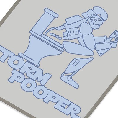 Storm Pooper toilet sign