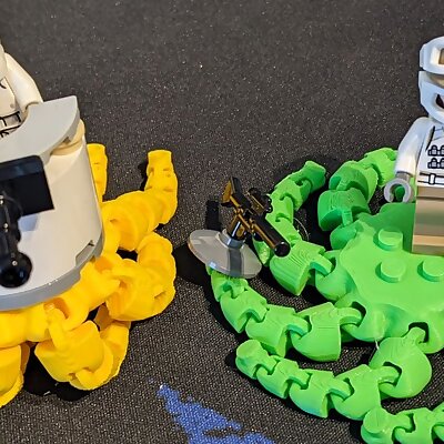 Lego compatible flexible octopus!