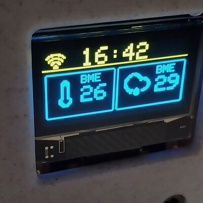 Octoprint monitor weather station esp8266 D1 mini ssd1306 bme280 case