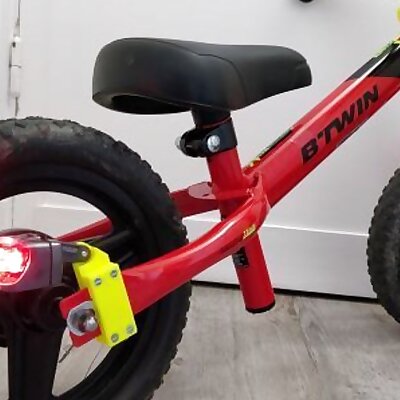 Safety Lights fixatures for Balance bike  Lumieres pour Draisienne Décathlon