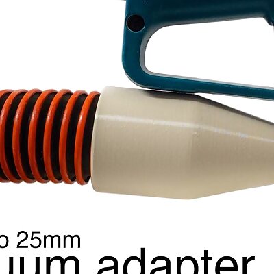 ADAPTER  50mm VACUUM HOSE to 25mm TOOL INLET
