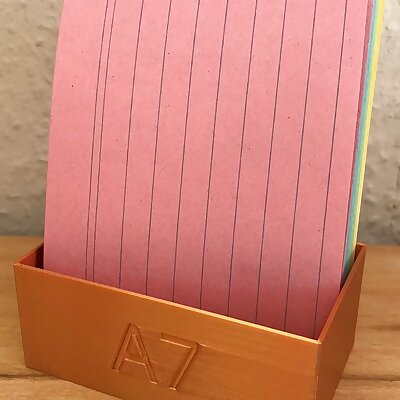 Index Cards Box DIN A7 for 200 Cards