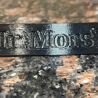 Customizable Nameplate