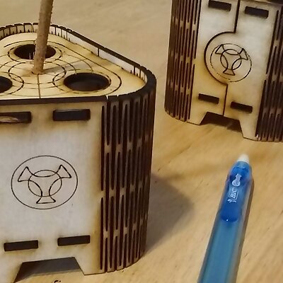 Incense Triangle Box  Laser Cut