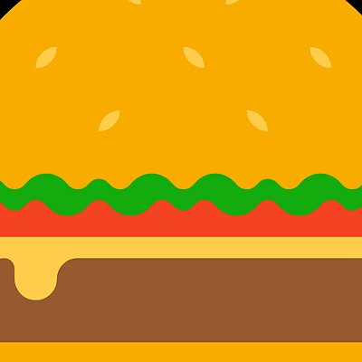 Hamburger Emoji Keychain 🍔