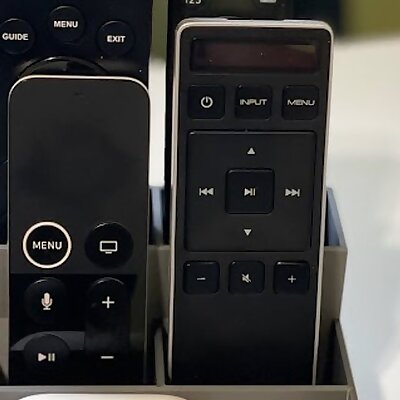 Simple remote control caddy with phone stand Two sizes