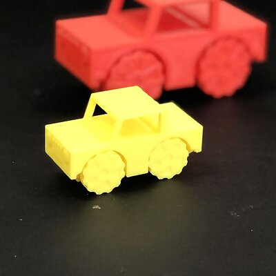 Little Jeep Car  PIP Print In Place without support