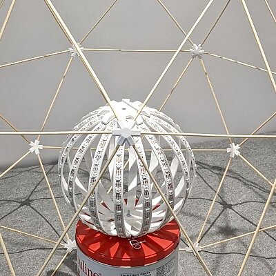 Geodesic Dome Hubs 3mm Dia Bamboo Skewer Style