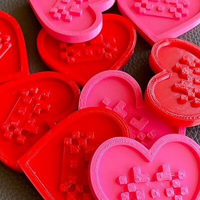 Axolotl Heart Valentine Minecraft Inspired