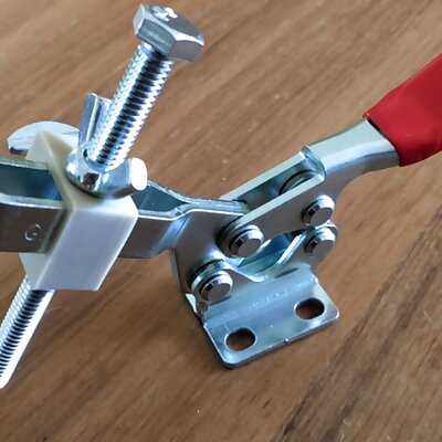 Toggle clamp quick set hold down