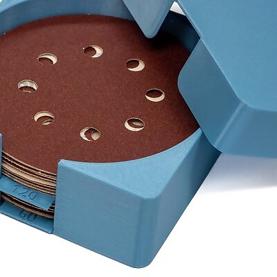 SANDING DISK STORAGE BOX AND LID