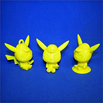 Detective Pikachu Figurine  Keychain  by Objoy Creation