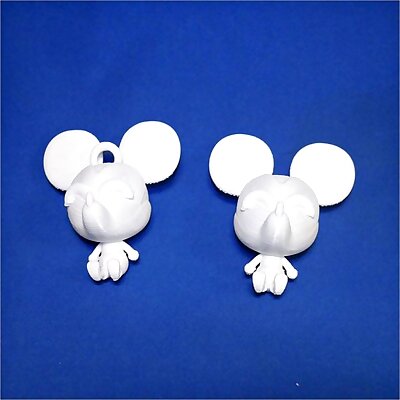 Mickey Mouse Figure  Keychain  by Objoy Creation