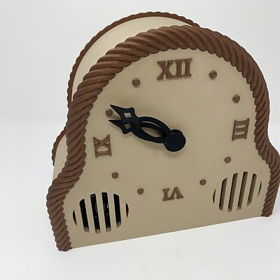 3D Printed Mantel Style Auto Correcting Clock With Chimes and Daylight Savings Time