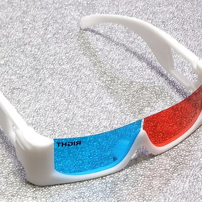 3D glasses frame for filmmade anaglyph glasses