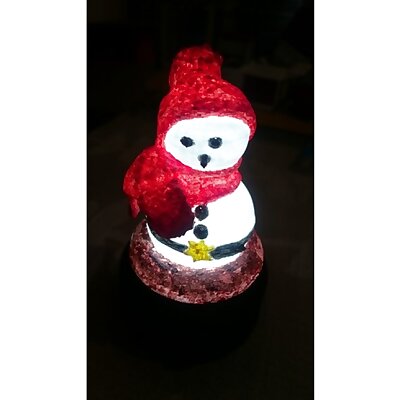 Snowman multicolor and shell to add light