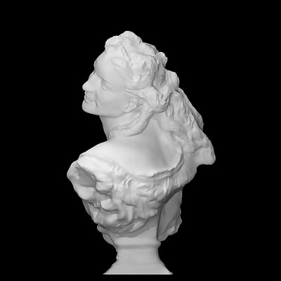 Bust of a woman with roses