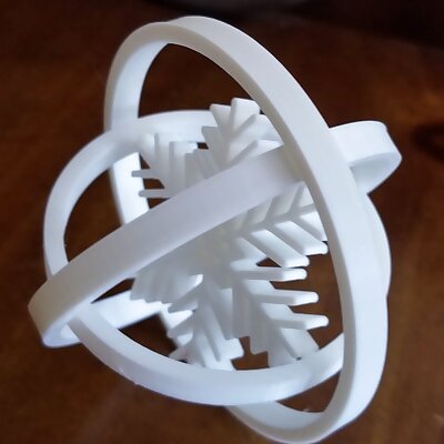 Triple Ring Snowflake Ornament