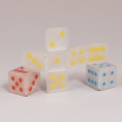 Simple 16mm Dice  Single and Dual Color