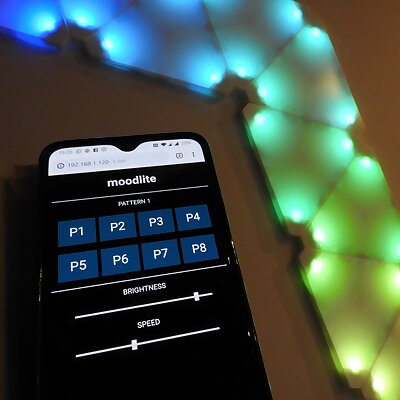 moodlite LED wall tiles with web app