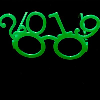2019 Foldable New Years Glasses