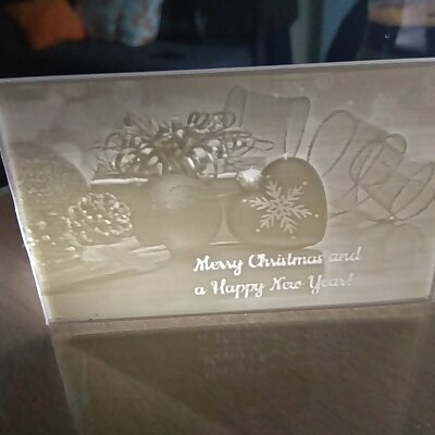 A Merry Christmas Litho Card!