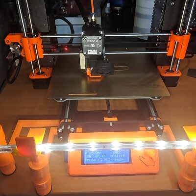 Prusa Universal LEDCamera mounting system will work for any printer with an extruded frame