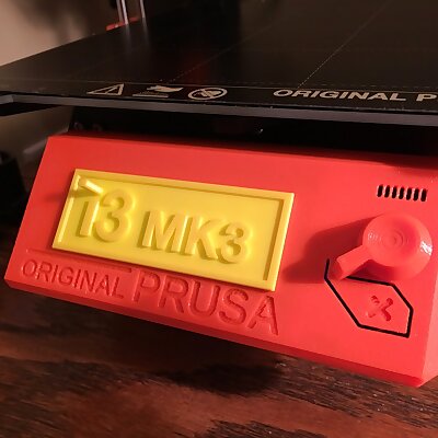 Prusa i3 MK3 LCD Logo Cover Plate