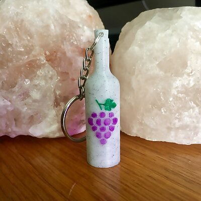 Wine Bottle Keychain