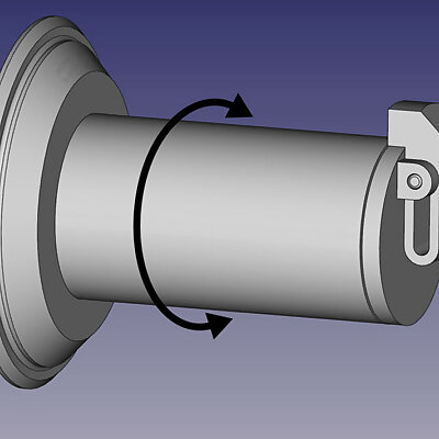 Zortrax M300 rotatable spool holder