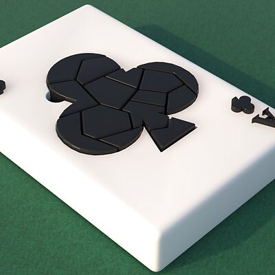 Poker Ace of clubs card Puzzle