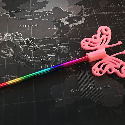 butterfly pencil topper