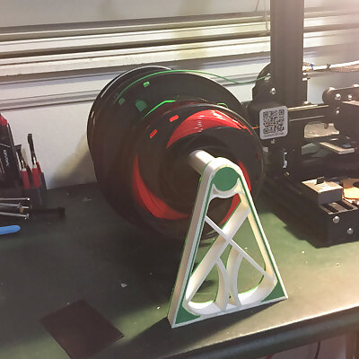 Multi filament spool rack