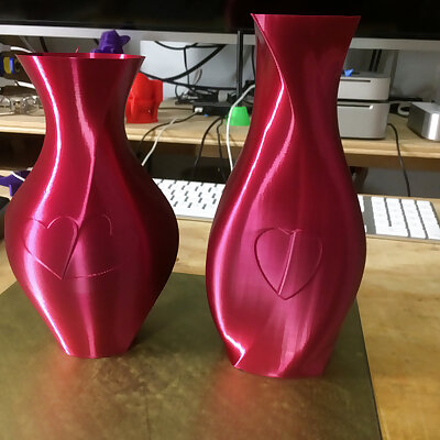 Valentines Heart Vases