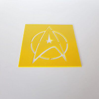 Star Trek Insignia Stencil