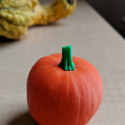 Dual Extrusion Pumpkin from 3D Scan