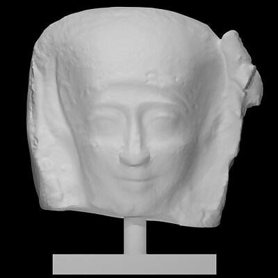 An egyptian polychrome gilt cartonnage mummy mask