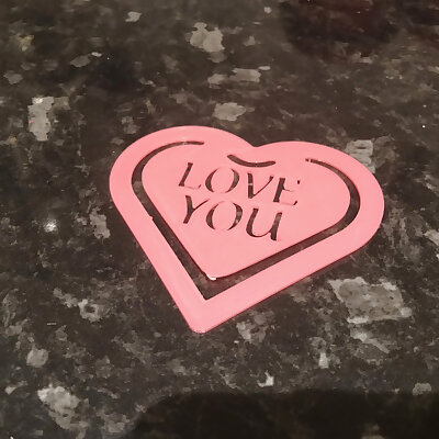Valentines Heart bookmark