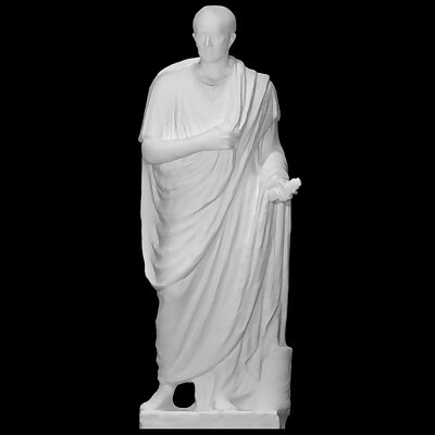 Statue of Marcus Nonius Balbus wearing a toga