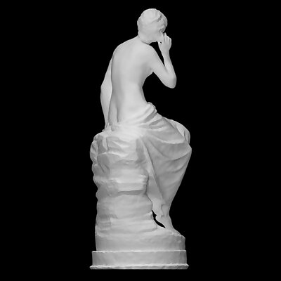 Seated woman with a sea shell