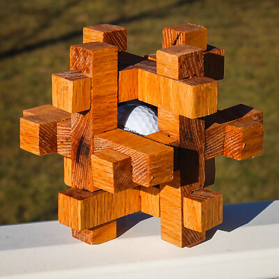 Caged Golf Ball Puzzle