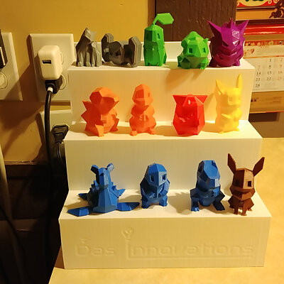 Low Poly Pokemon Display Stand