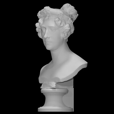 Bust of Augusta Wilhelmine Luise Princess of HesseKassel Duchess of Cambridge