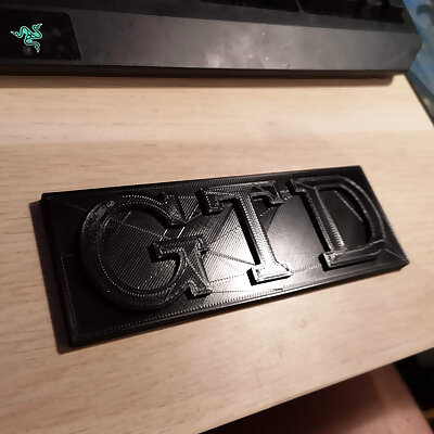 MK1MK2 grille GTD badge