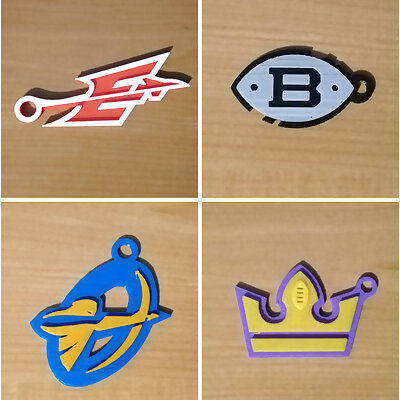 AAF Eastern Conference Team Logo Keychains